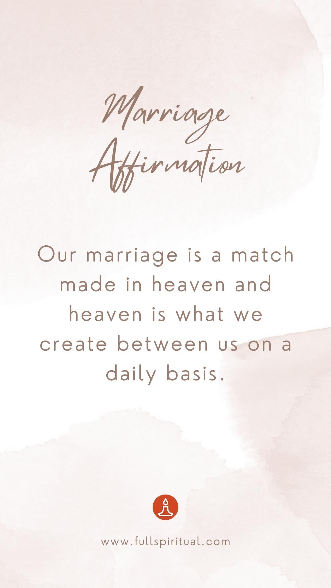 husband and wife affirmation