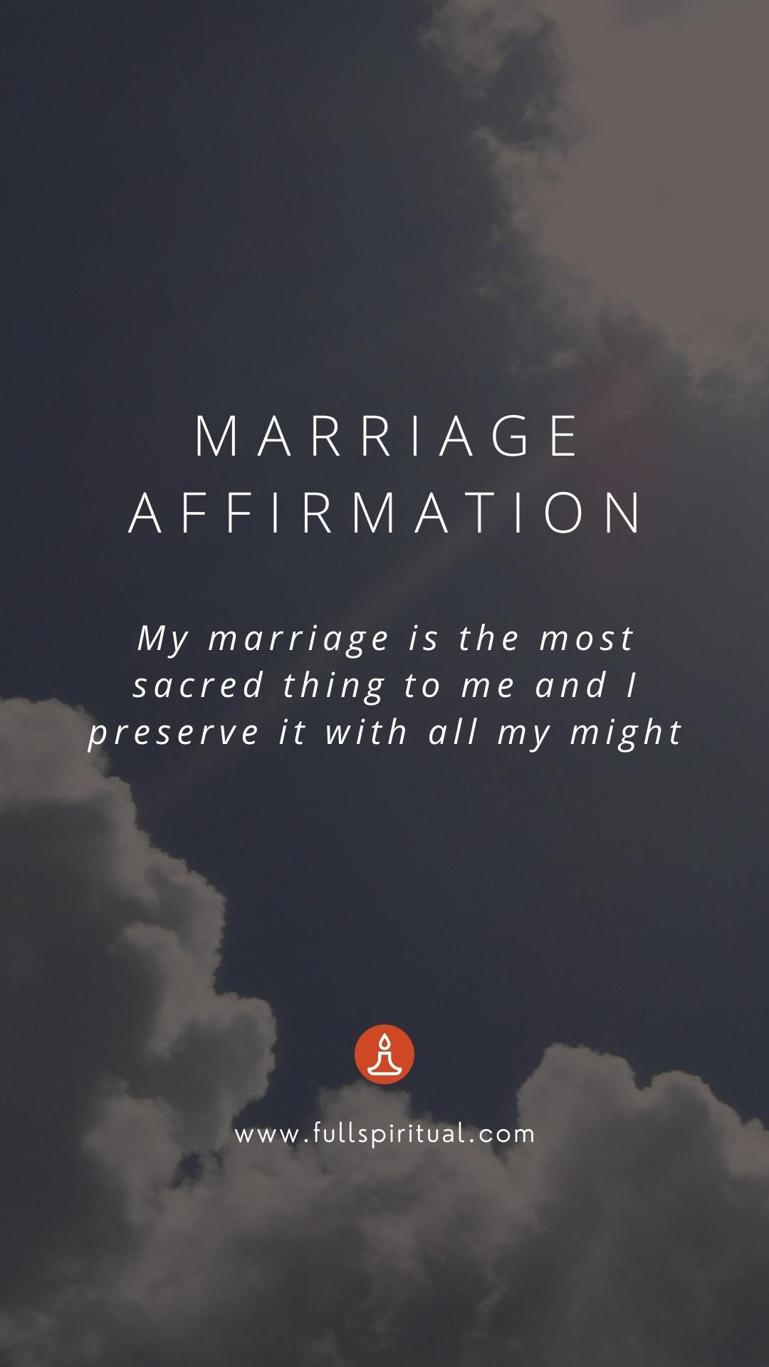 married couple affirmation