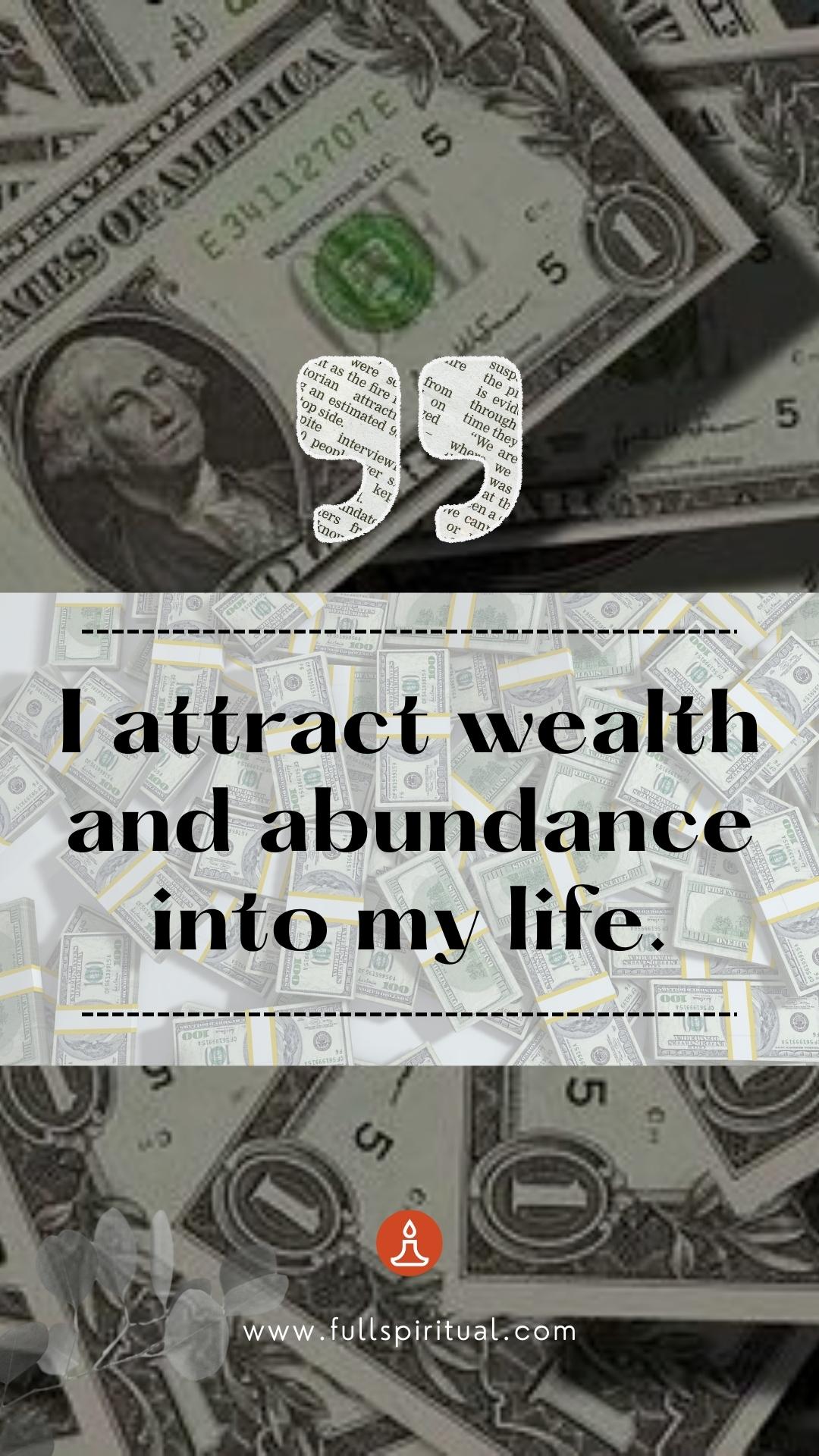 attract wealth