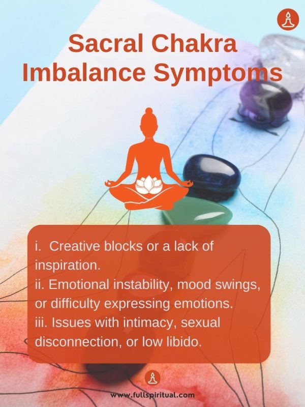 sacral chakra imbalance symptoms