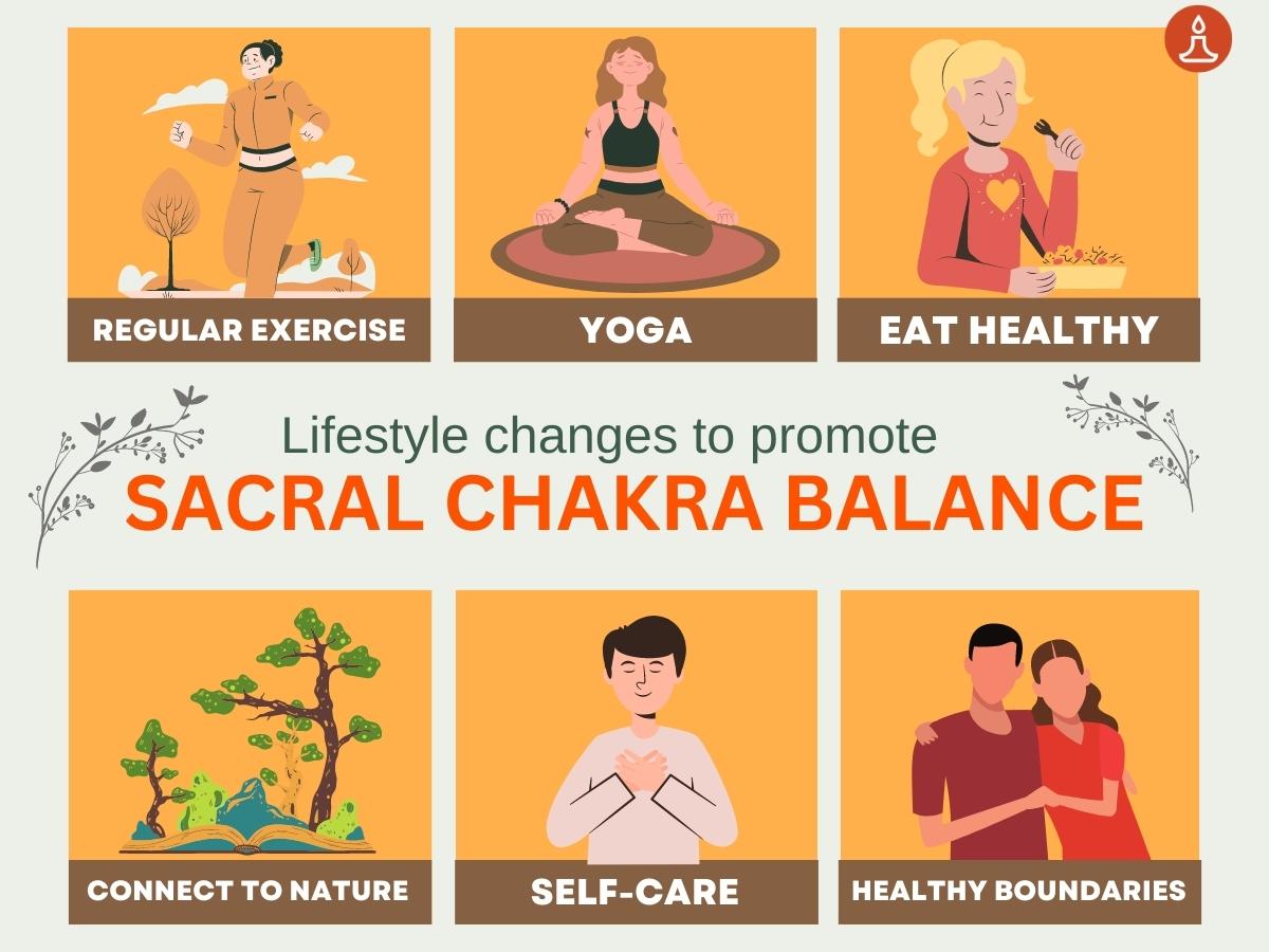 Lifestyle change to promote sacral chakra balance