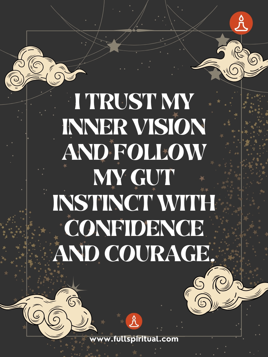 follow gut instinct