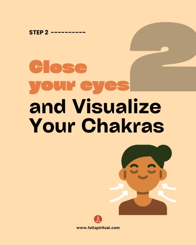 close your eyes and visualize your chakra