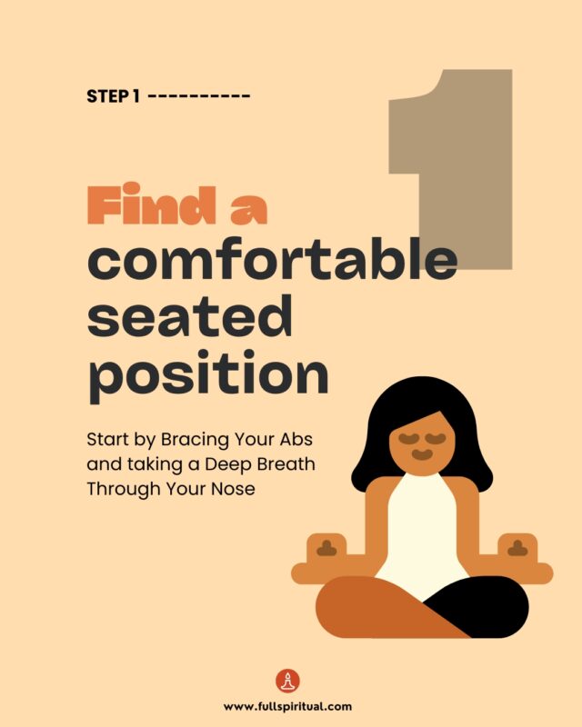 comfortable seated position