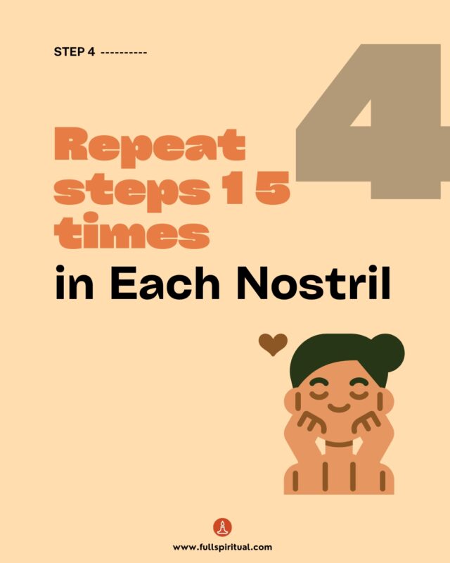 repeat steps 15 times in each nostril